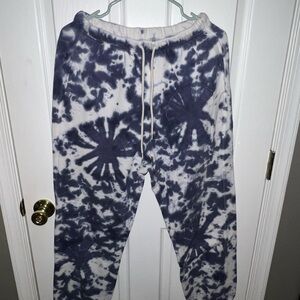 Old Navy Blue and White Tie-Dye Joggers
